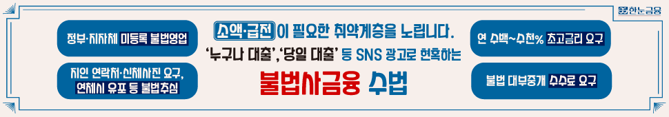금감원 불법사금융 피해예방
